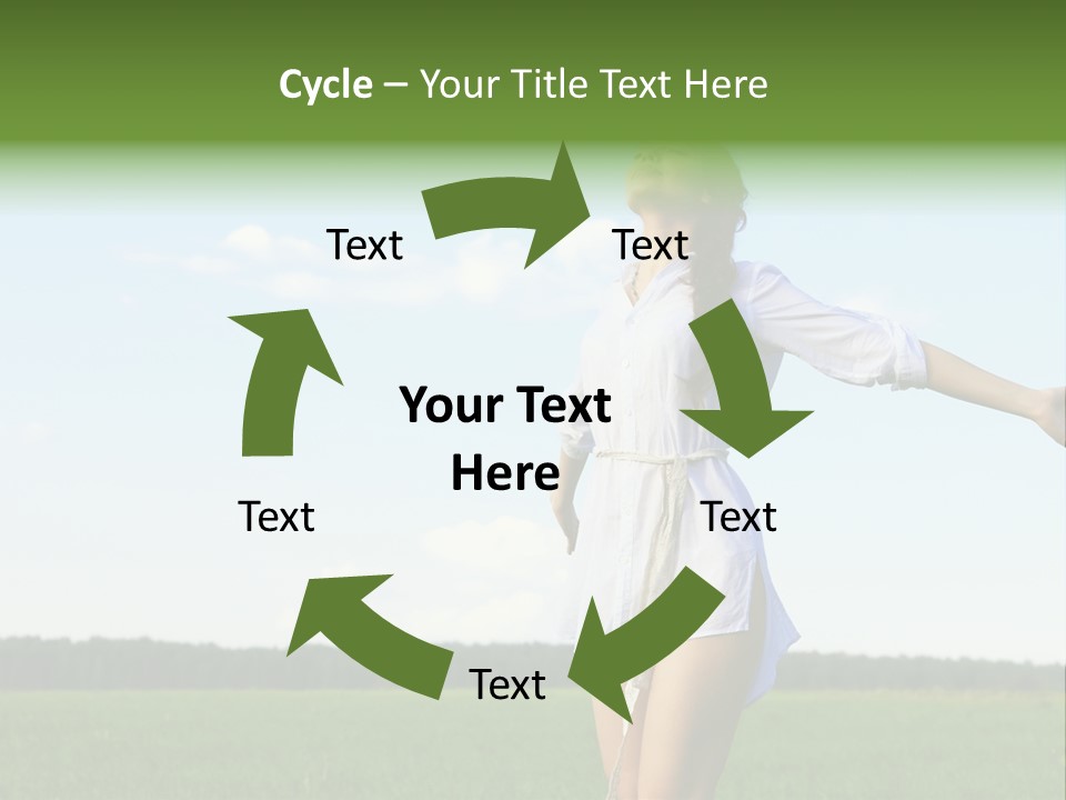 Dreaming Freshness Landscape PowerPoint Template