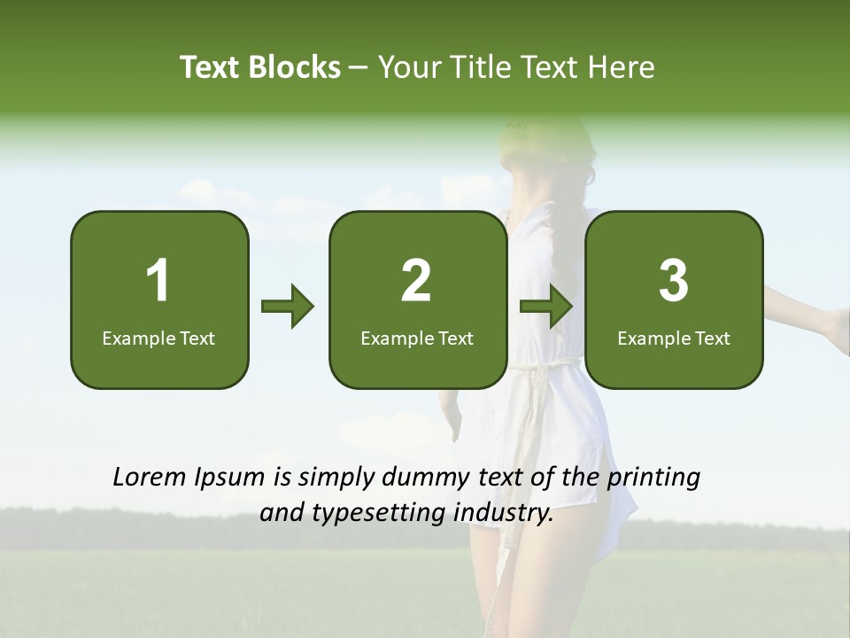 Dreaming Freshness Landscape PowerPoint Template