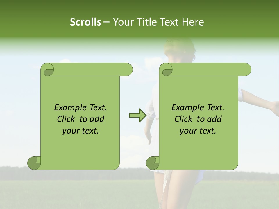 Dreaming Freshness Landscape PowerPoint Template