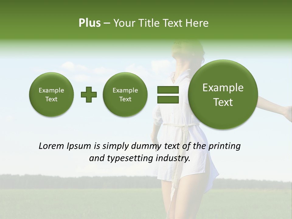 Dreaming Freshness Landscape PowerPoint Template
