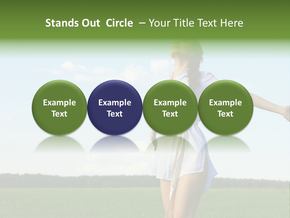 Dreaming Freshness Landscape PowerPoint Template