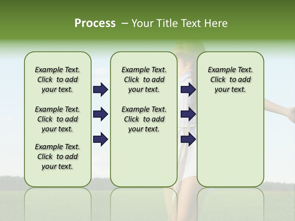 Dreaming Freshness Landscape PowerPoint Template