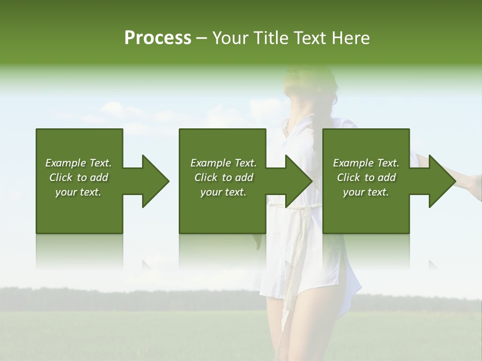 Dreaming Freshness Landscape PowerPoint Template
