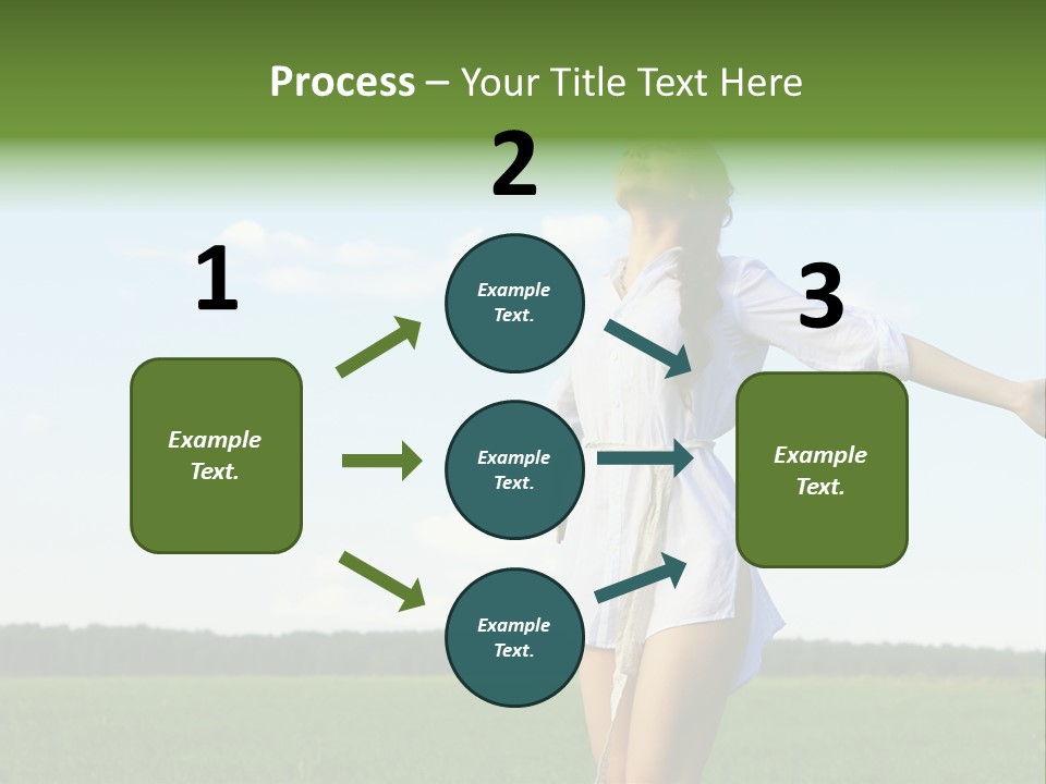 Dreaming Freshness Landscape PowerPoint Template