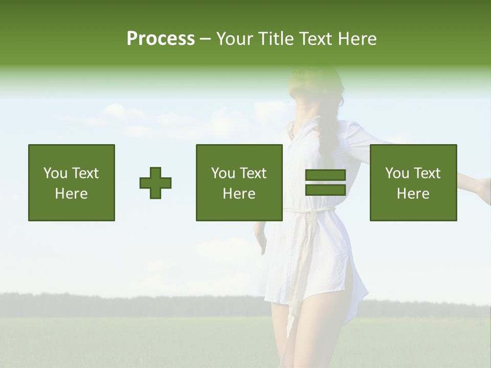 Dreaming Freshness Landscape PowerPoint Template
