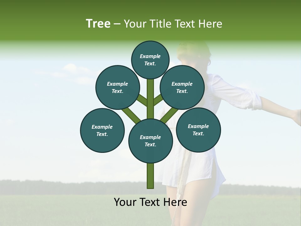 Dreaming Freshness Landscape PowerPoint Template