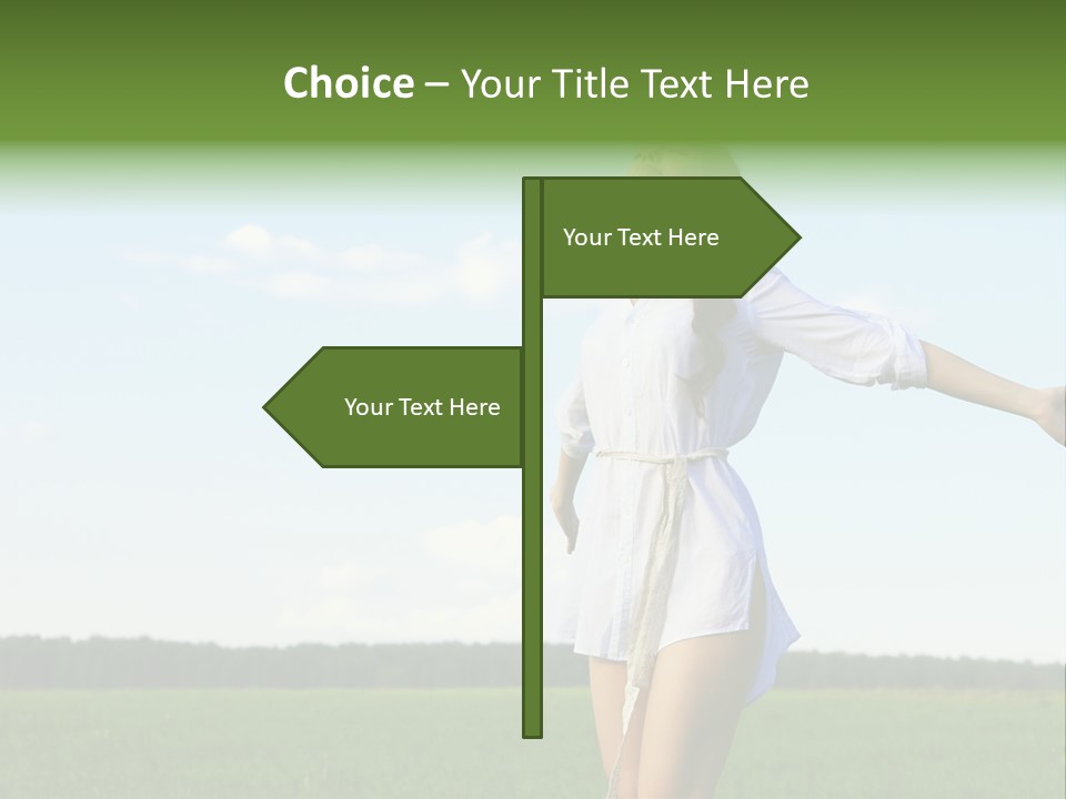Dreaming Freshness Landscape PowerPoint Template