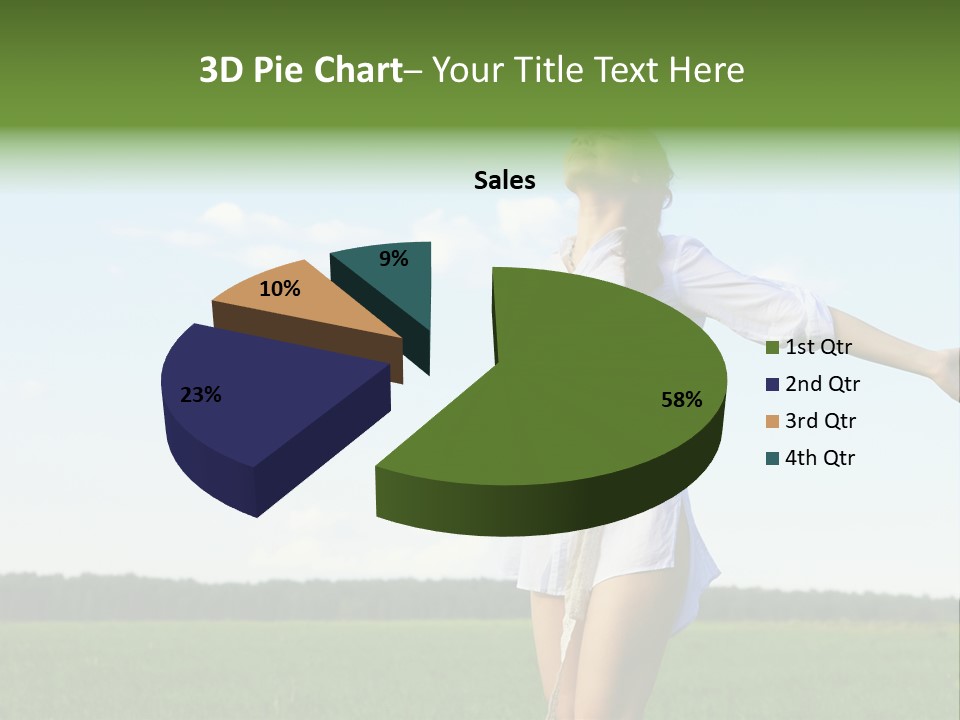 Dreaming Freshness Landscape PowerPoint Template