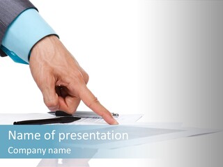 Letter Desk Job PowerPoint Template