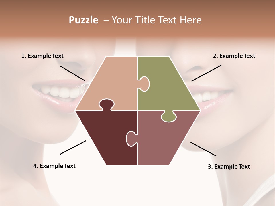 Beauty Isolated Joy PowerPoint Template