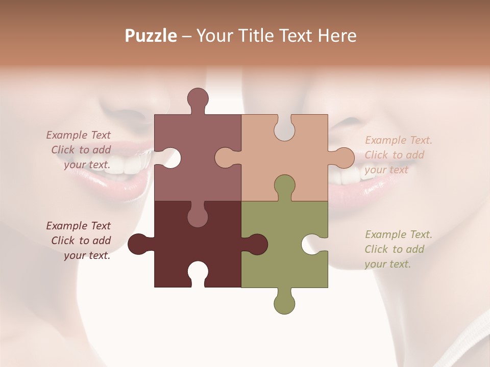 Beauty Isolated Joy PowerPoint Template