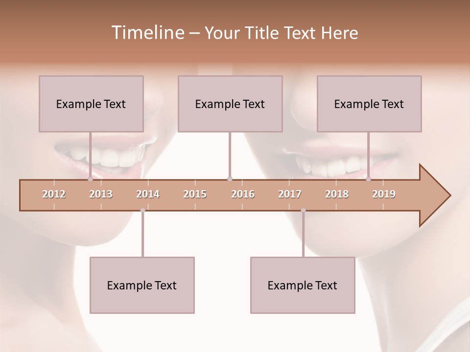 Beauty Isolated Joy PowerPoint Template