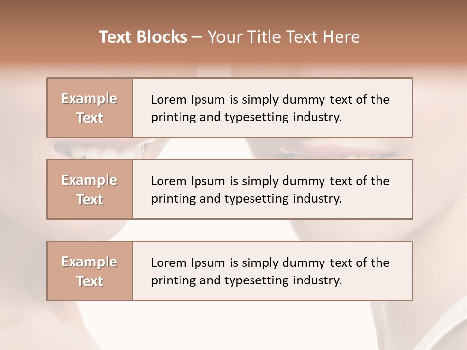 Beauty Isolated Joy PowerPoint Template