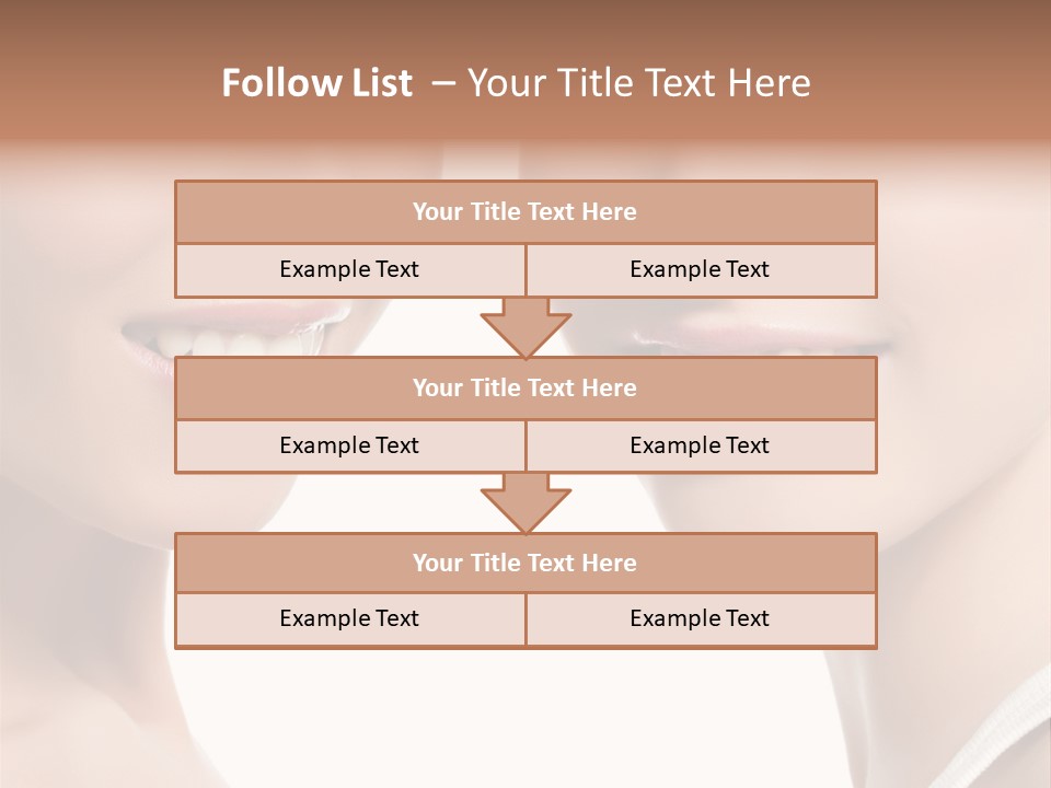 Beauty Isolated Joy PowerPoint Template