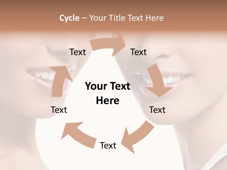 Beauty Isolated Joy PowerPoint Template