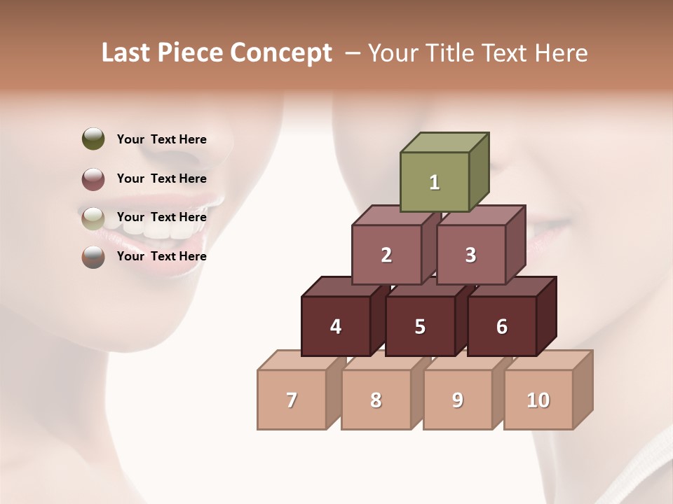 Beauty Isolated Joy PowerPoint Template