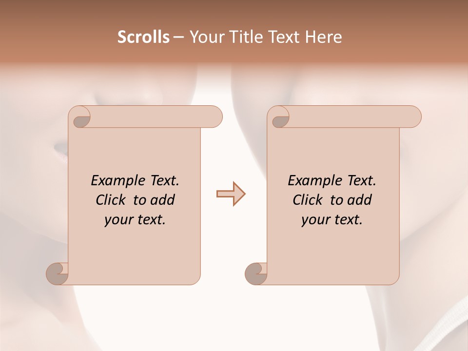Beauty Isolated Joy PowerPoint Template