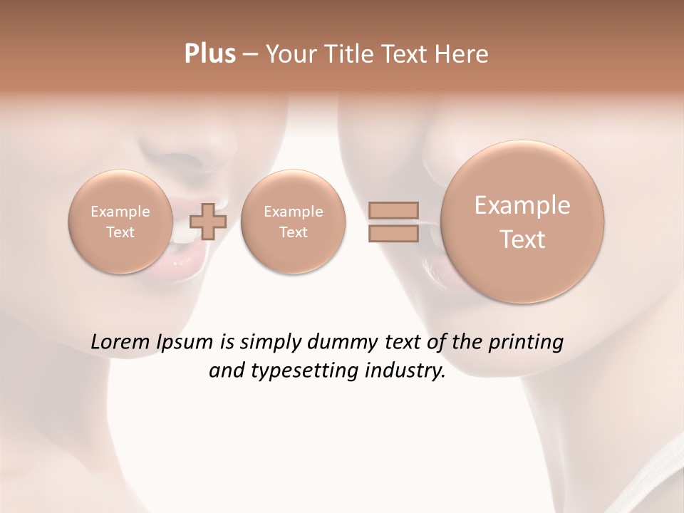 Beauty Isolated Joy PowerPoint Template