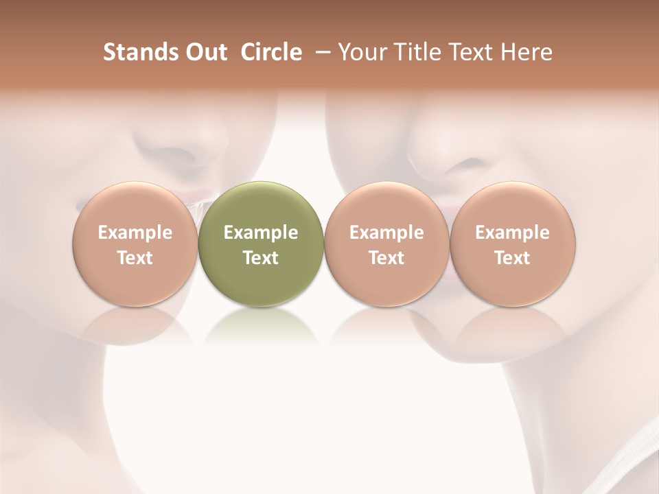 Beauty Isolated Joy PowerPoint Template