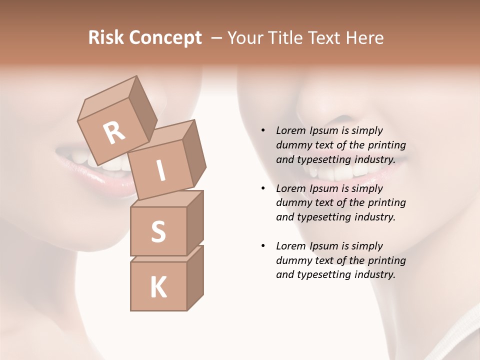 Beauty Isolated Joy PowerPoint Template