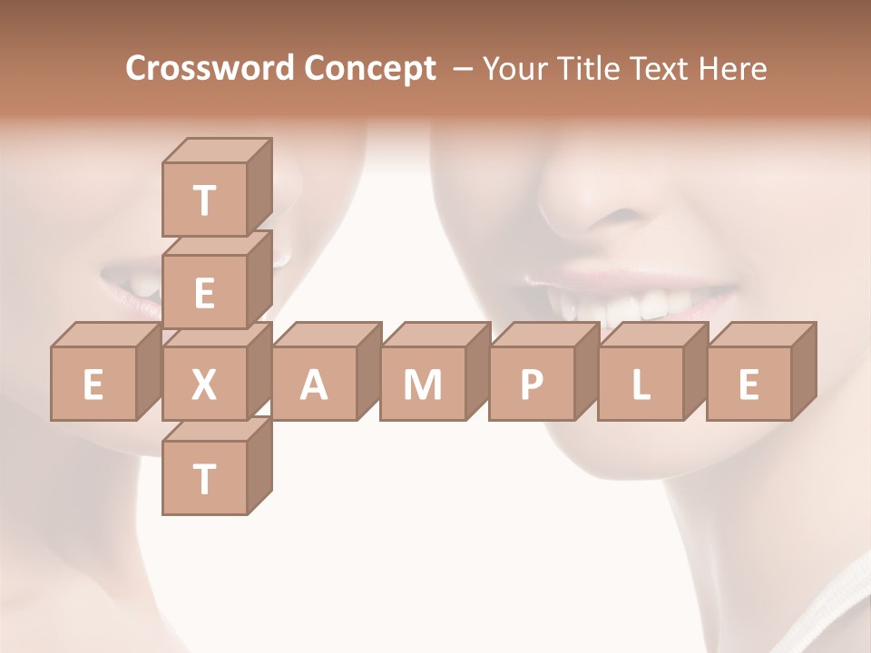 Beauty Isolated Joy PowerPoint Template