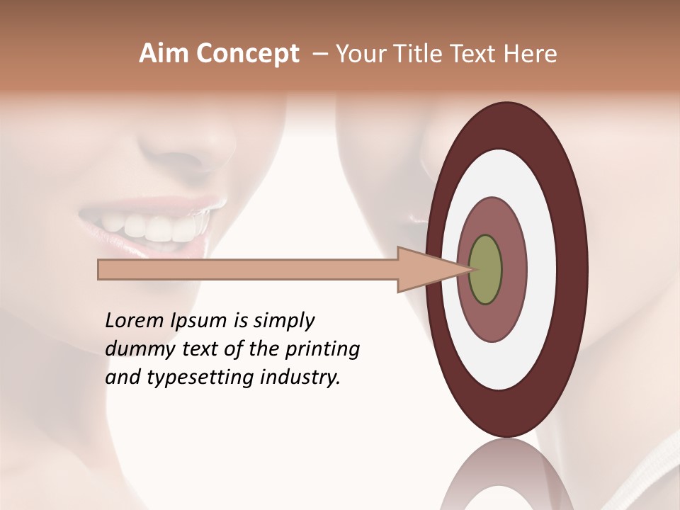 Beauty Isolated Joy PowerPoint Template