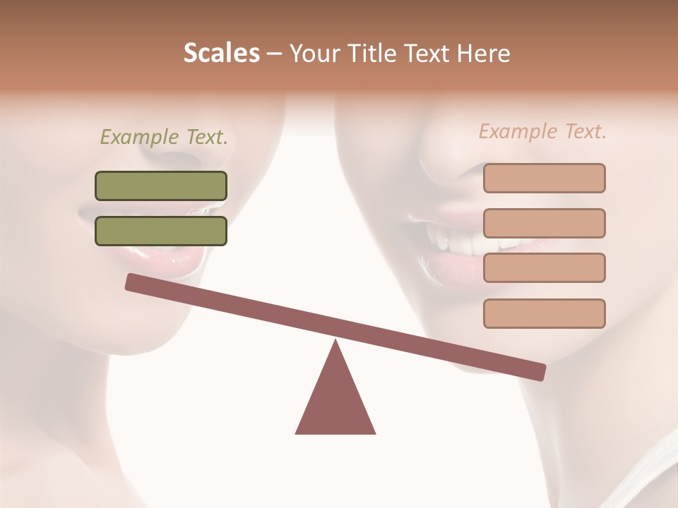 Beauty Isolated Joy PowerPoint Template