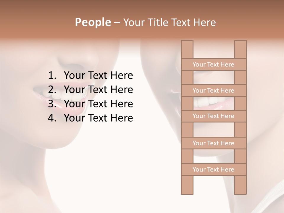 Beauty Isolated Joy PowerPoint Template