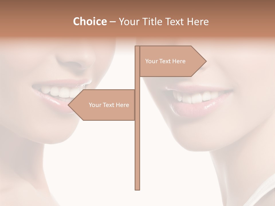 Beauty Isolated Joy PowerPoint Template