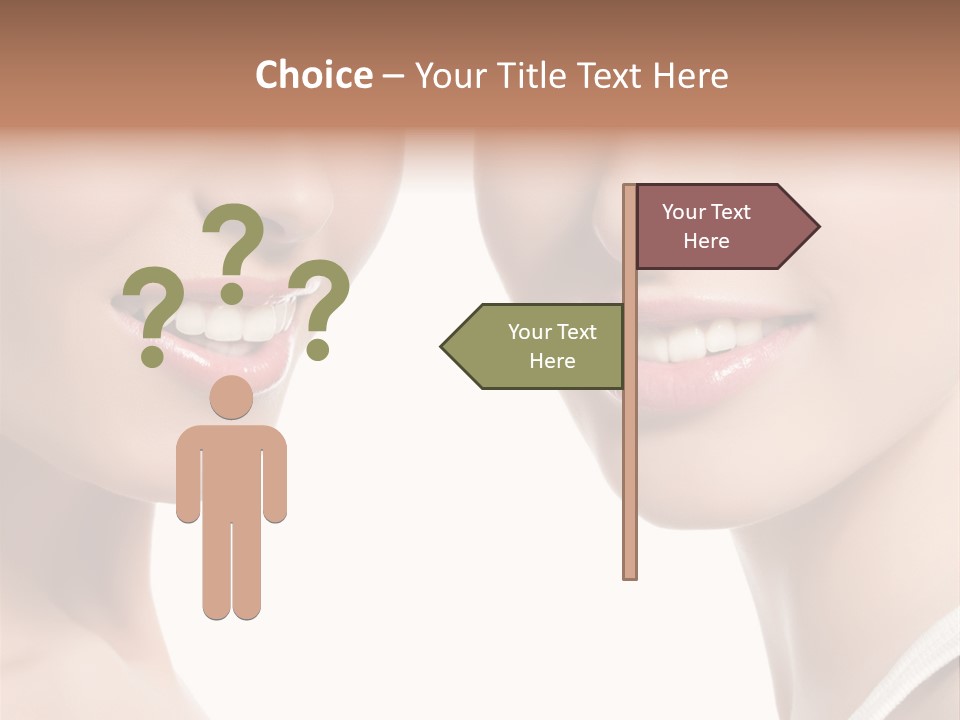 Beauty Isolated Joy PowerPoint Template