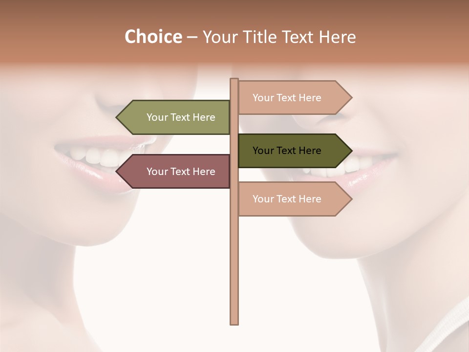 Beauty Isolated Joy PowerPoint Template