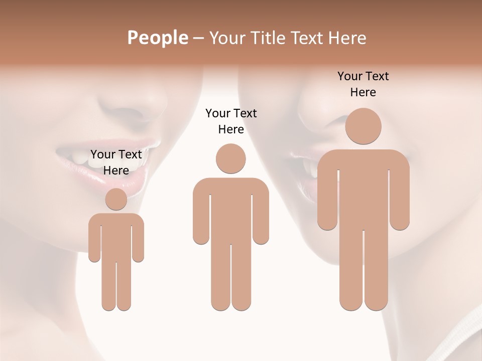 Beauty Isolated Joy PowerPoint Template