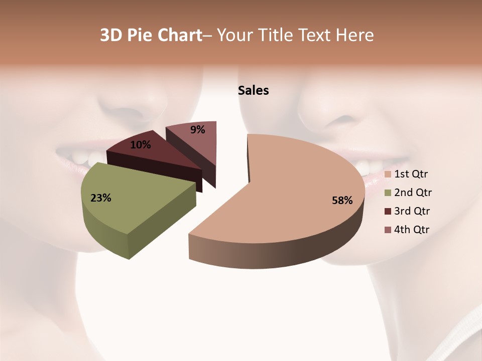 Beauty Isolated Joy PowerPoint Template