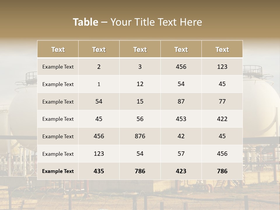 Nature Supply Station PowerPoint Template
