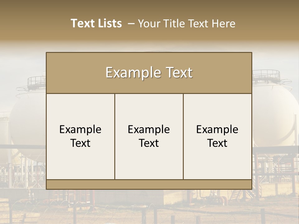 Nature Supply Station PowerPoint Template