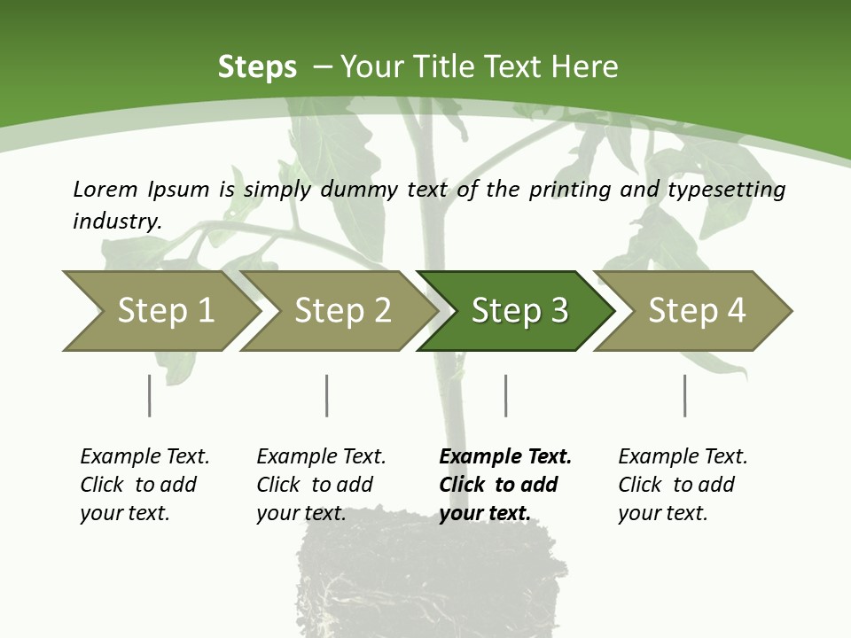 Leaf White Pot PowerPoint Template