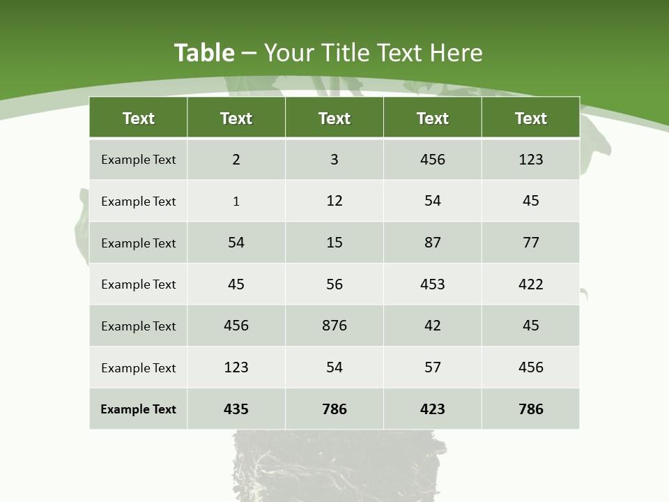 Leaf White Pot PowerPoint Template