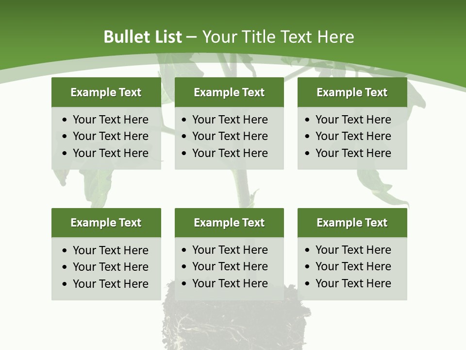 Leaf White Pot PowerPoint Template