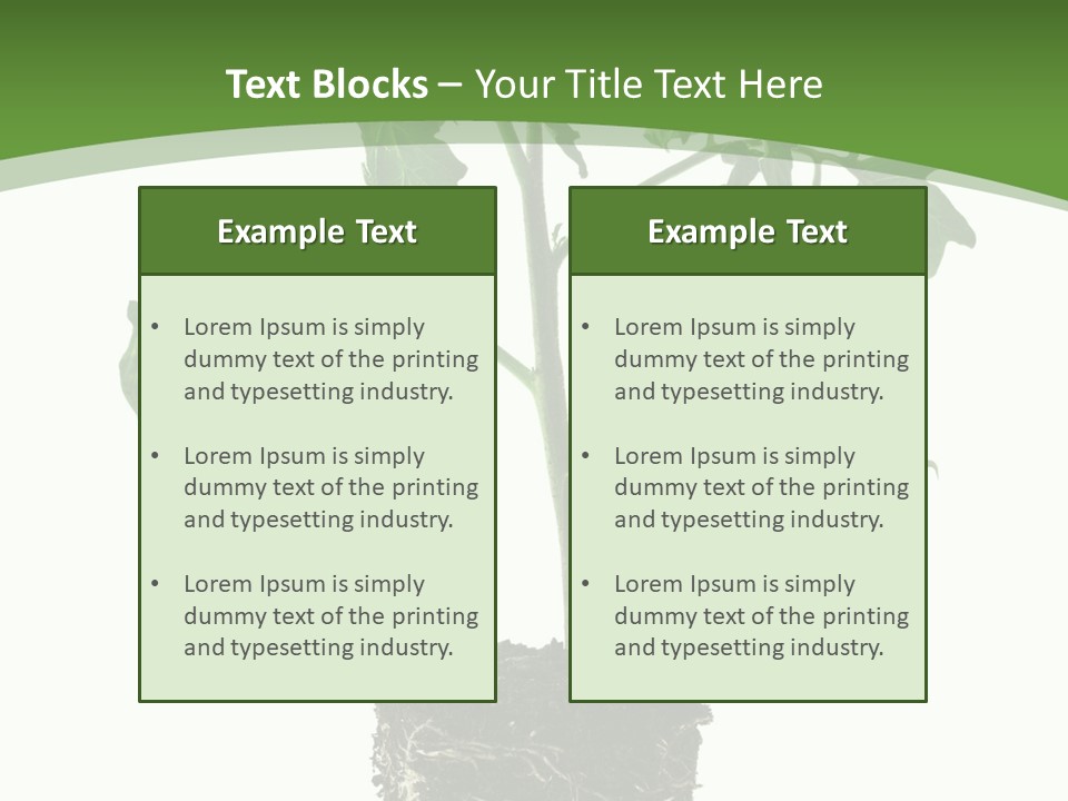 Leaf White Pot PowerPoint Template