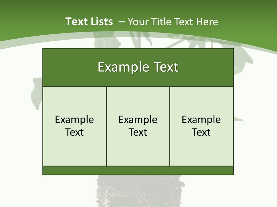 Leaf White Pot PowerPoint Template