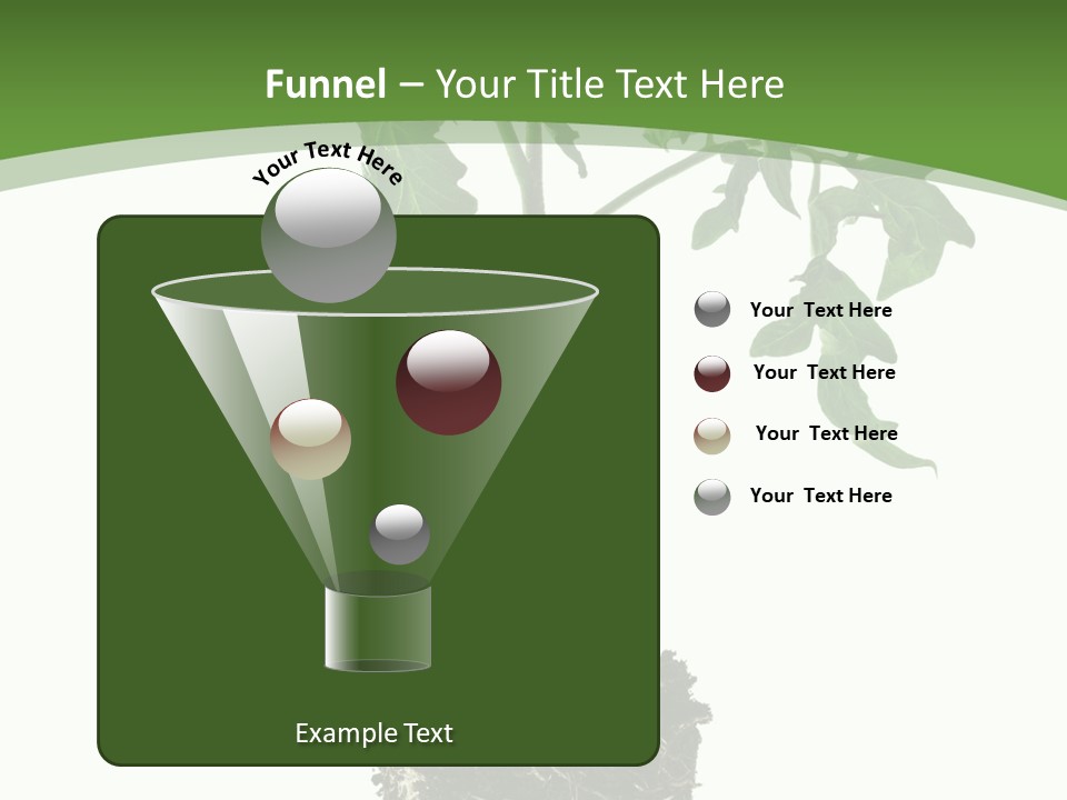 Leaf White Pot PowerPoint Template