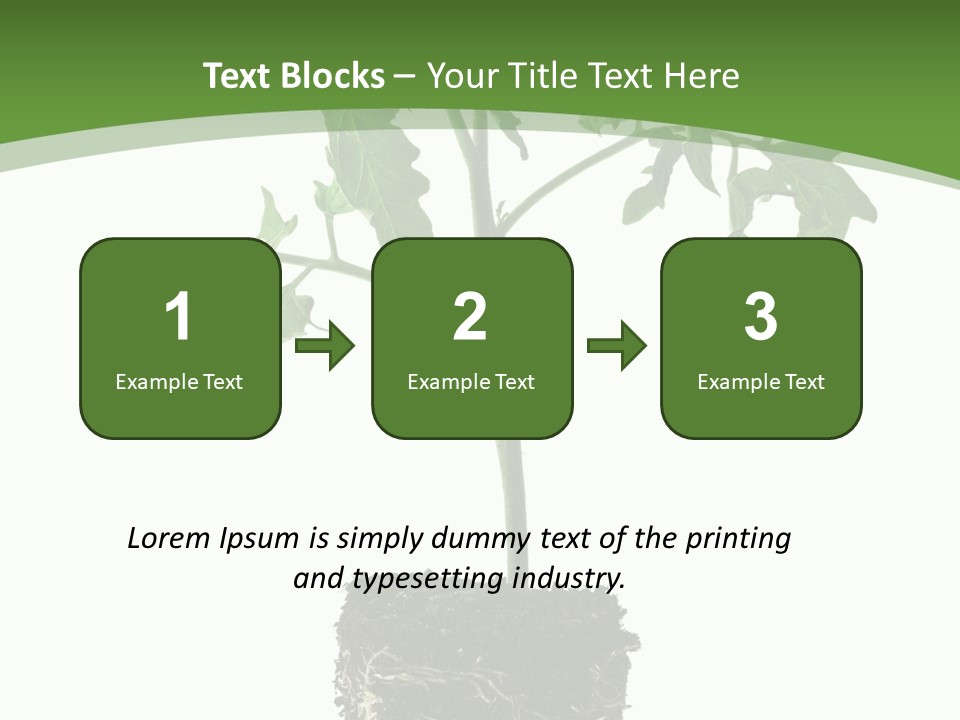 Leaf White Pot PowerPoint Template