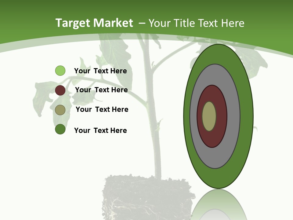 Leaf White Pot PowerPoint Template