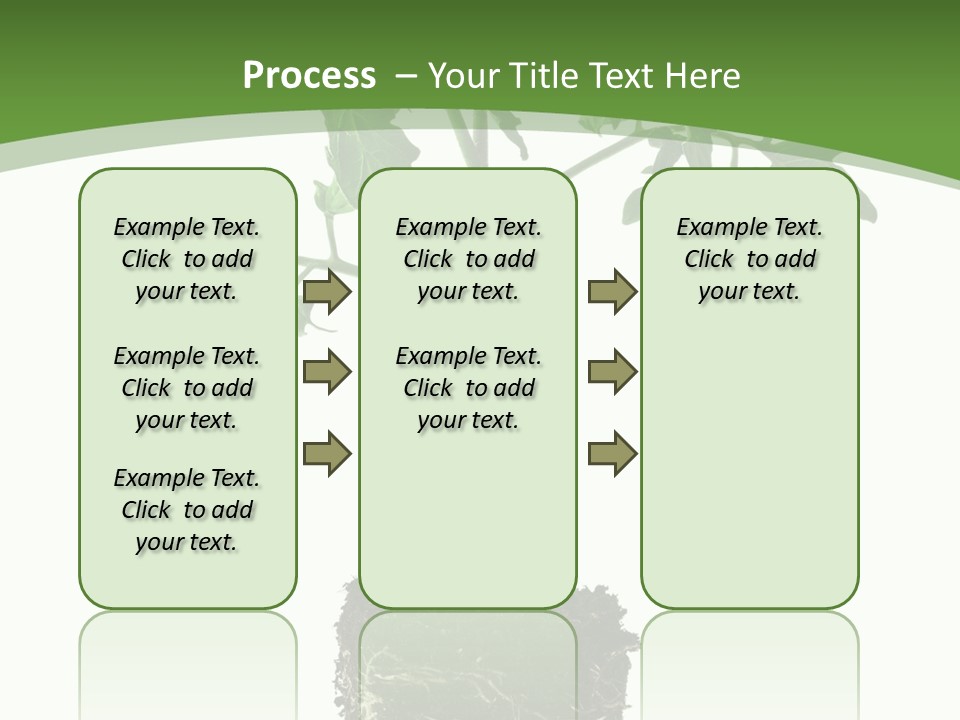 Leaf White Pot PowerPoint Template