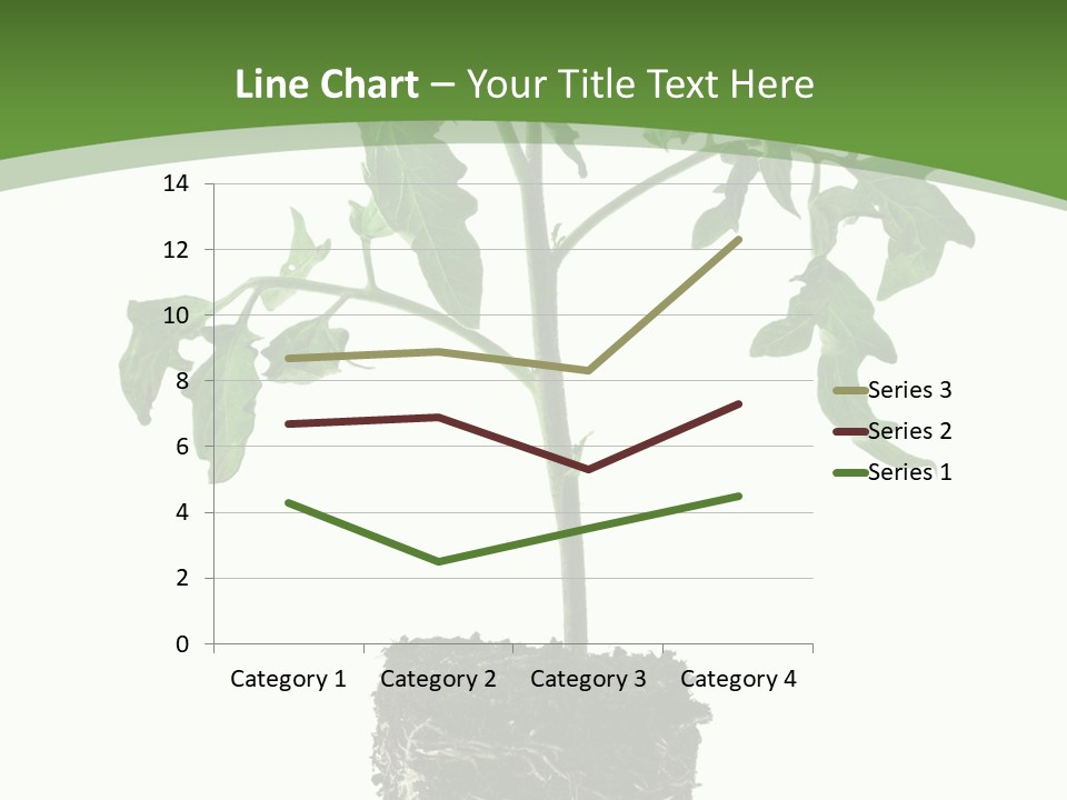 Leaf White Pot PowerPoint Template