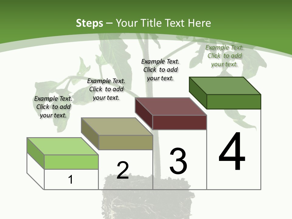 Leaf White Pot PowerPoint Template
