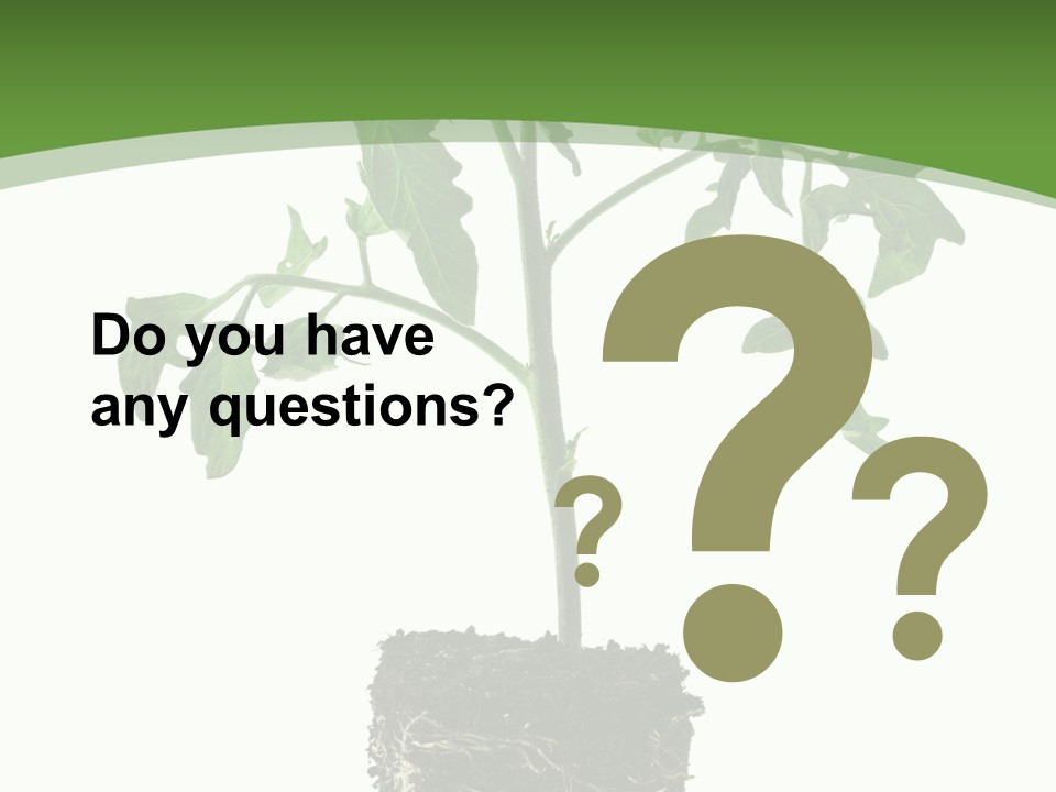 Leaf White Pot PowerPoint Template