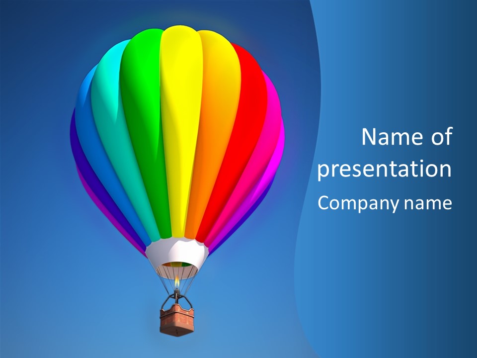 Air Sky Basket PowerPoint Template