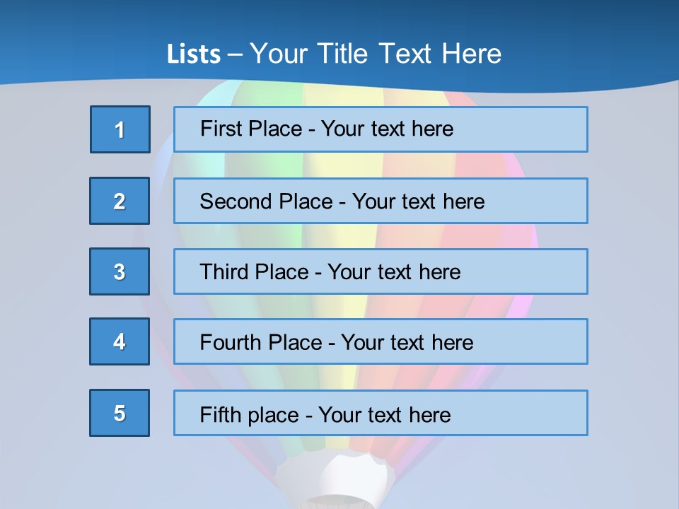 Air Sky Basket PowerPoint Template