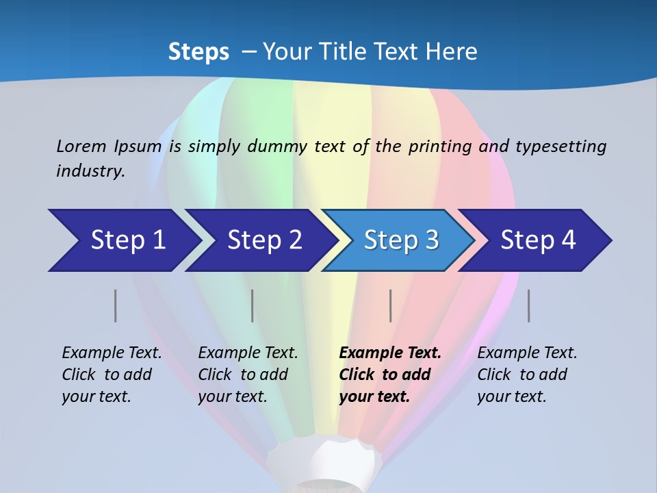 Air Sky Basket PowerPoint Template